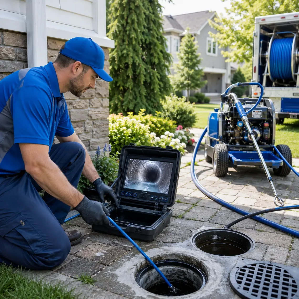 Outdoor drain cleaning professionals serving Santa Rosa, TX